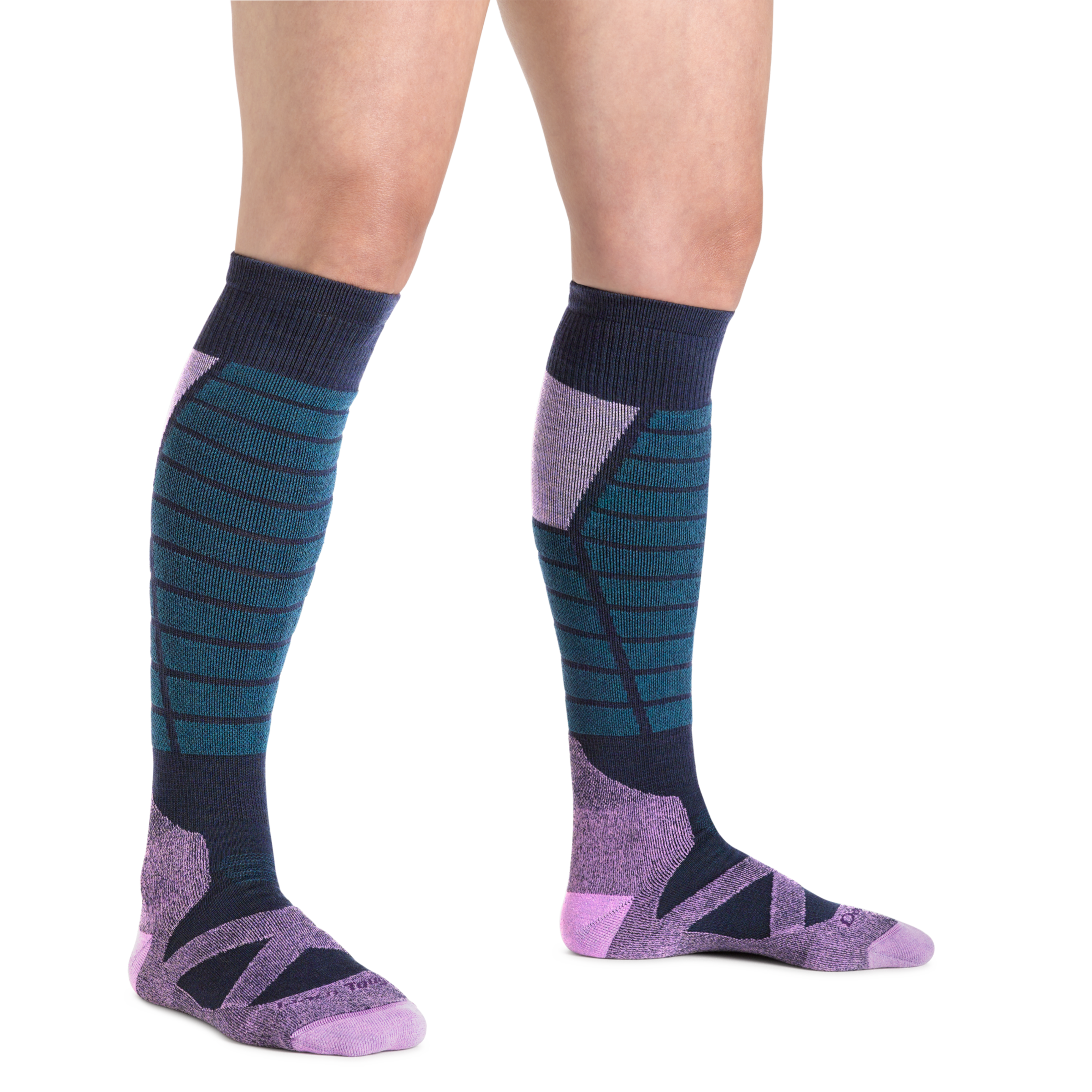 Darn Tough Socks Women's Function X Over-the-Calf Midweight Ski & Snowboard Socks - Image 6
