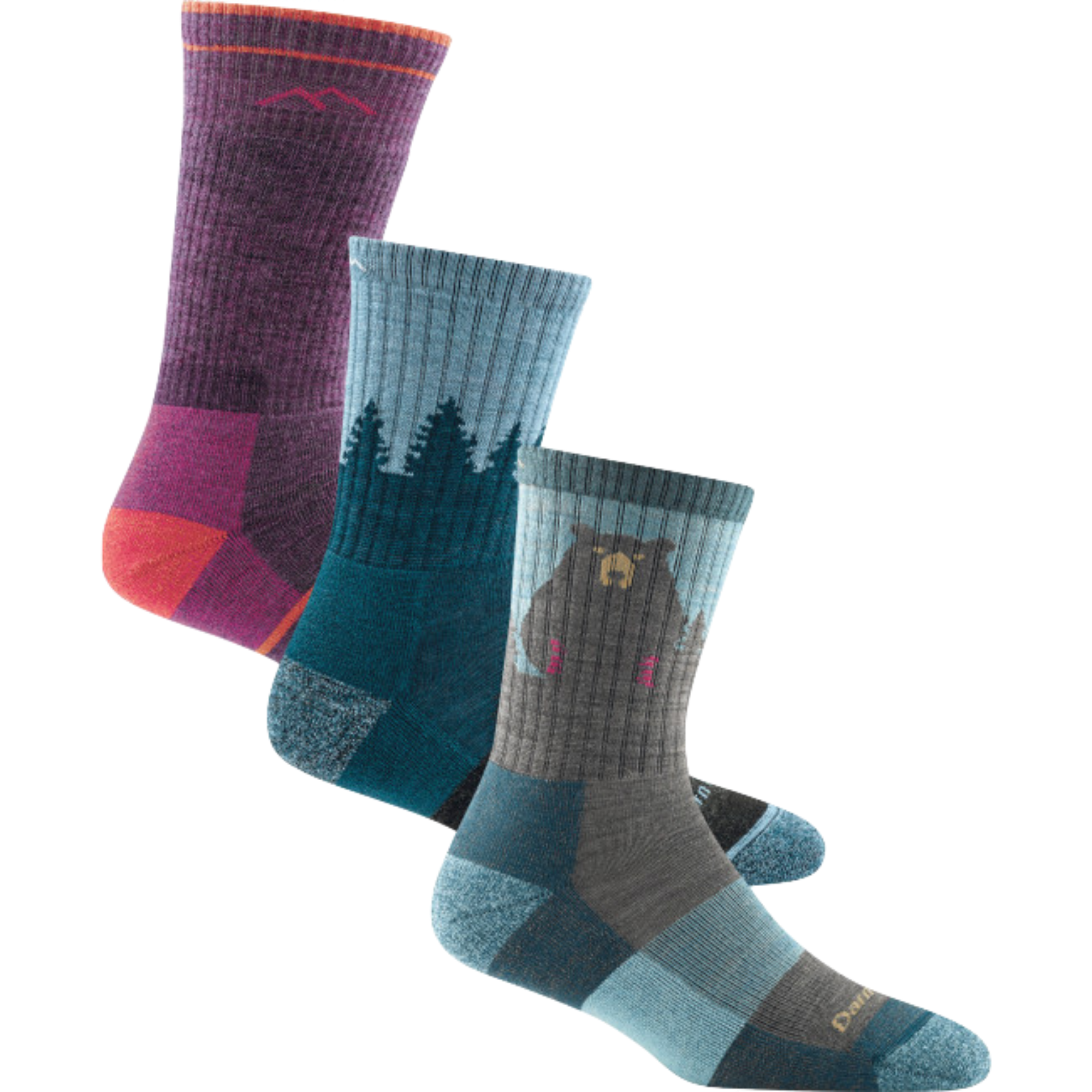 Darn Tough Socks Women's Hiker Cushion Quiver 3-Pack