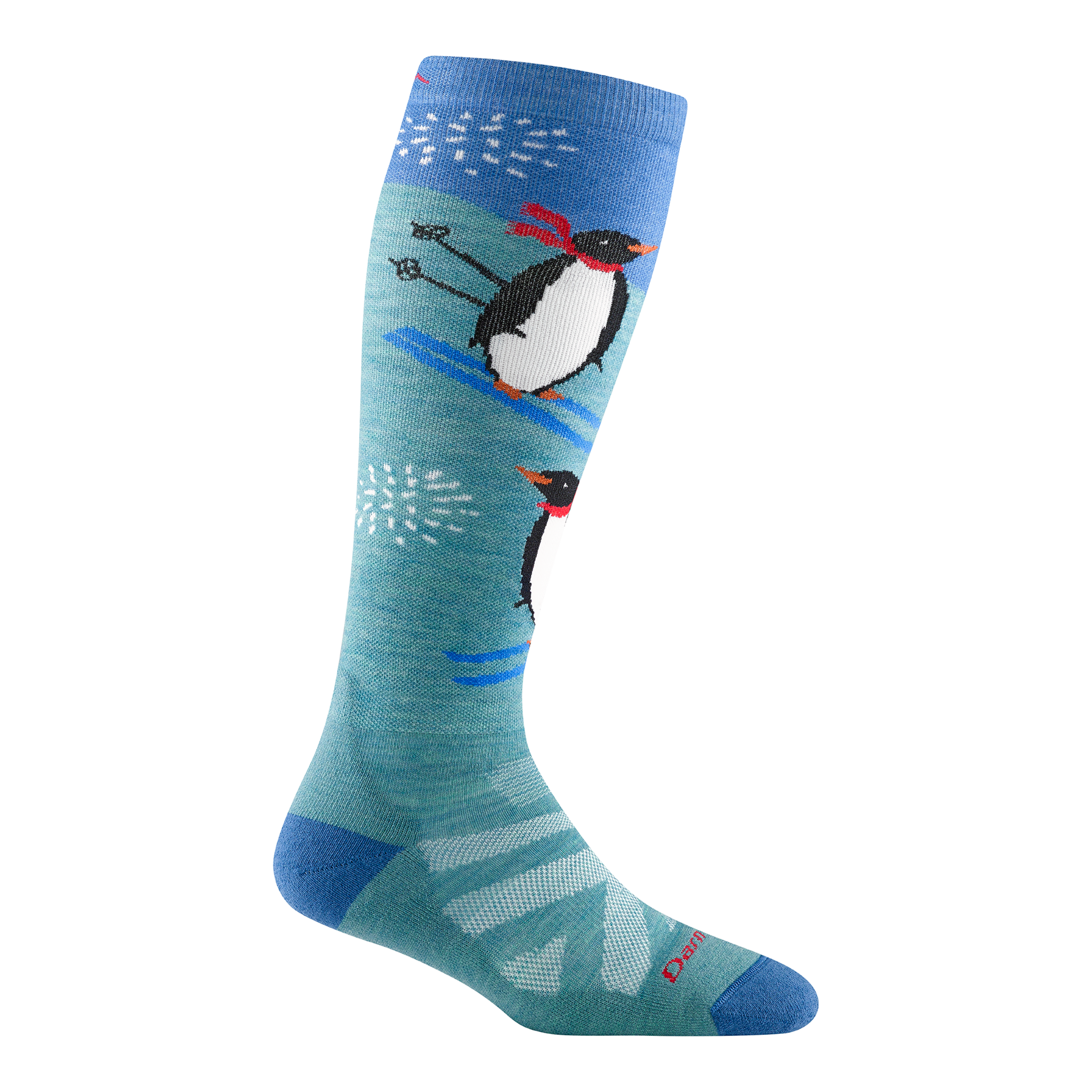 Darn Tough Socks Women's Penguin Peak Over-The-Calf Midweight Ski & Snowboard Sock-Last Chance
