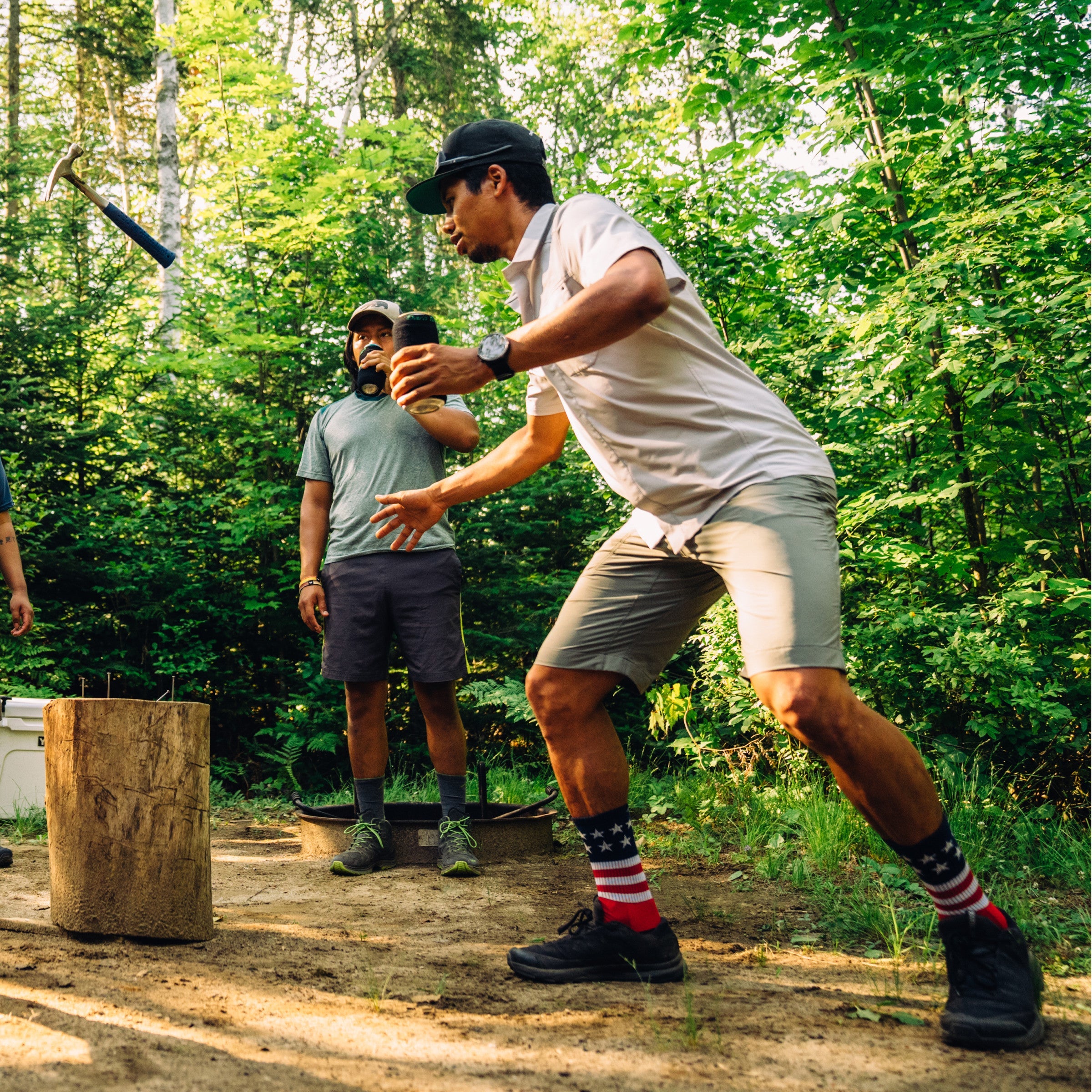 Darn Tough Socks Men's Captain Stripe Micro Crew Lightweight Hiking Socks - Image 5