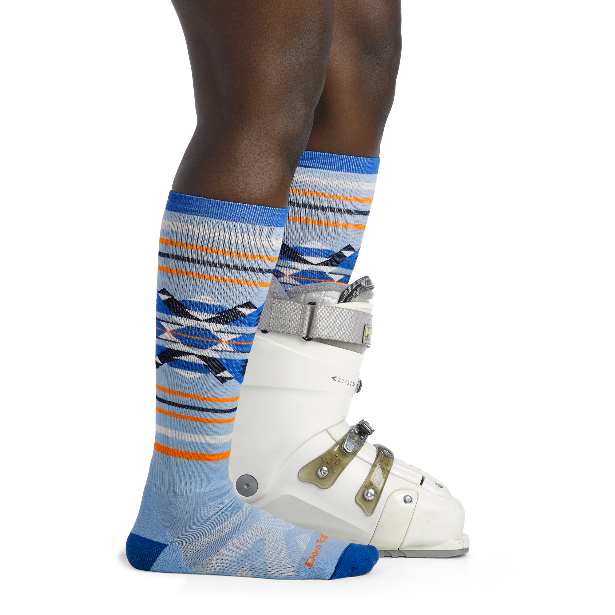 Darn Tough Socks Women's Snowscape Over-the-Calf Lightweight Ski & Snowboard Sock-Last Chance - Image 4