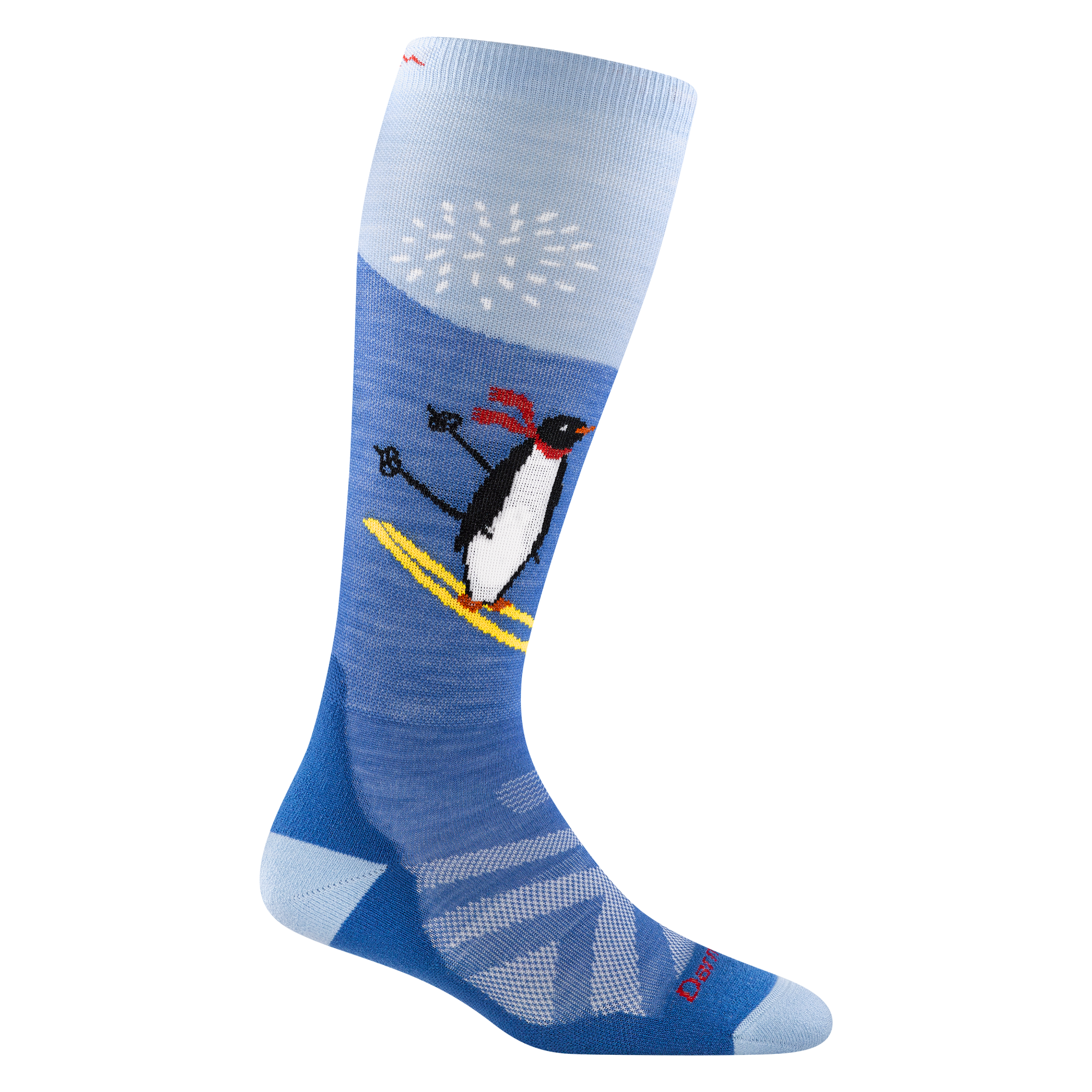 Darn Tough Socks Kids Penguin Peak Over-the-Calf Midweight Ski & Snowboard Socks - Image 2