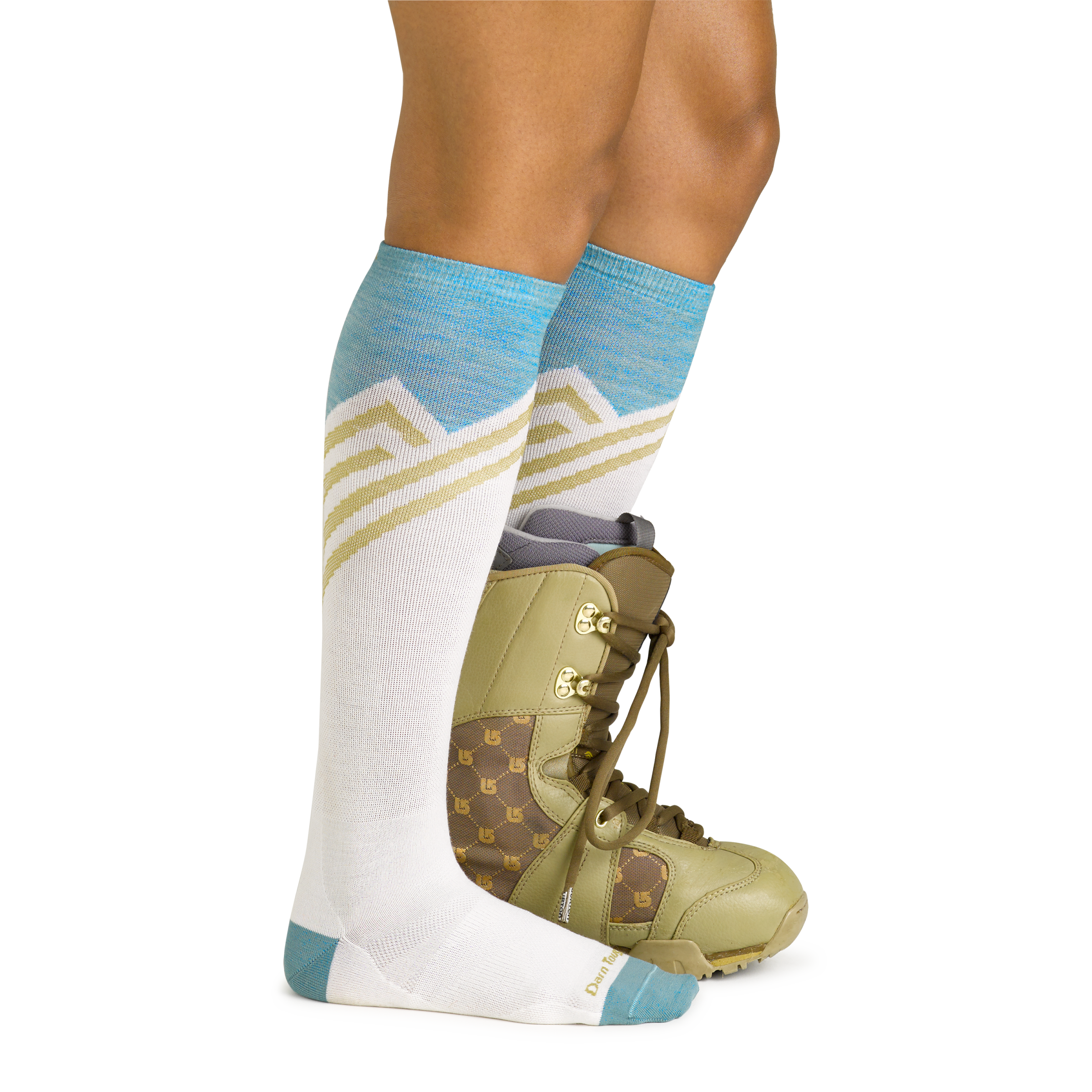 Darn Tough Socks Women's Peaks RFL Over-the-Calf Ultra-Lightweight Ski & Snowboard Socks - Image 4