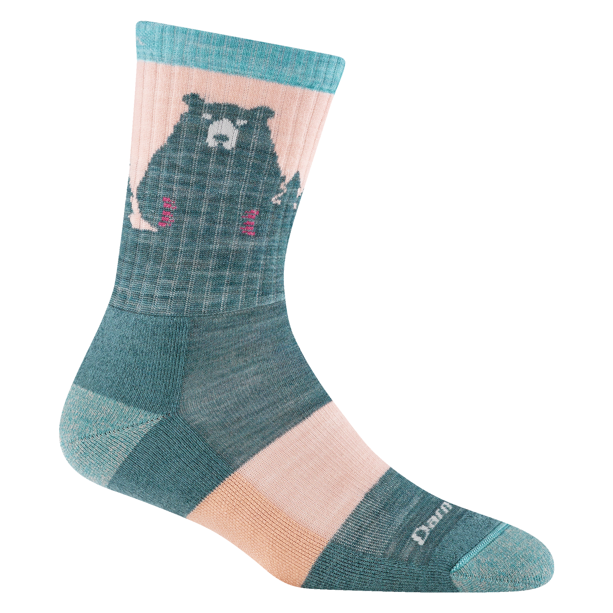 Darn Tough Socks Women's Bear Town Micro Crew Lightweight Hiking Socks