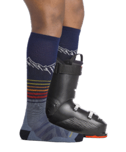 Alternative view of Darn Tough Socks Men's Steep Lines Over-the-Calf Lightweight Ski & Snowboard Socks