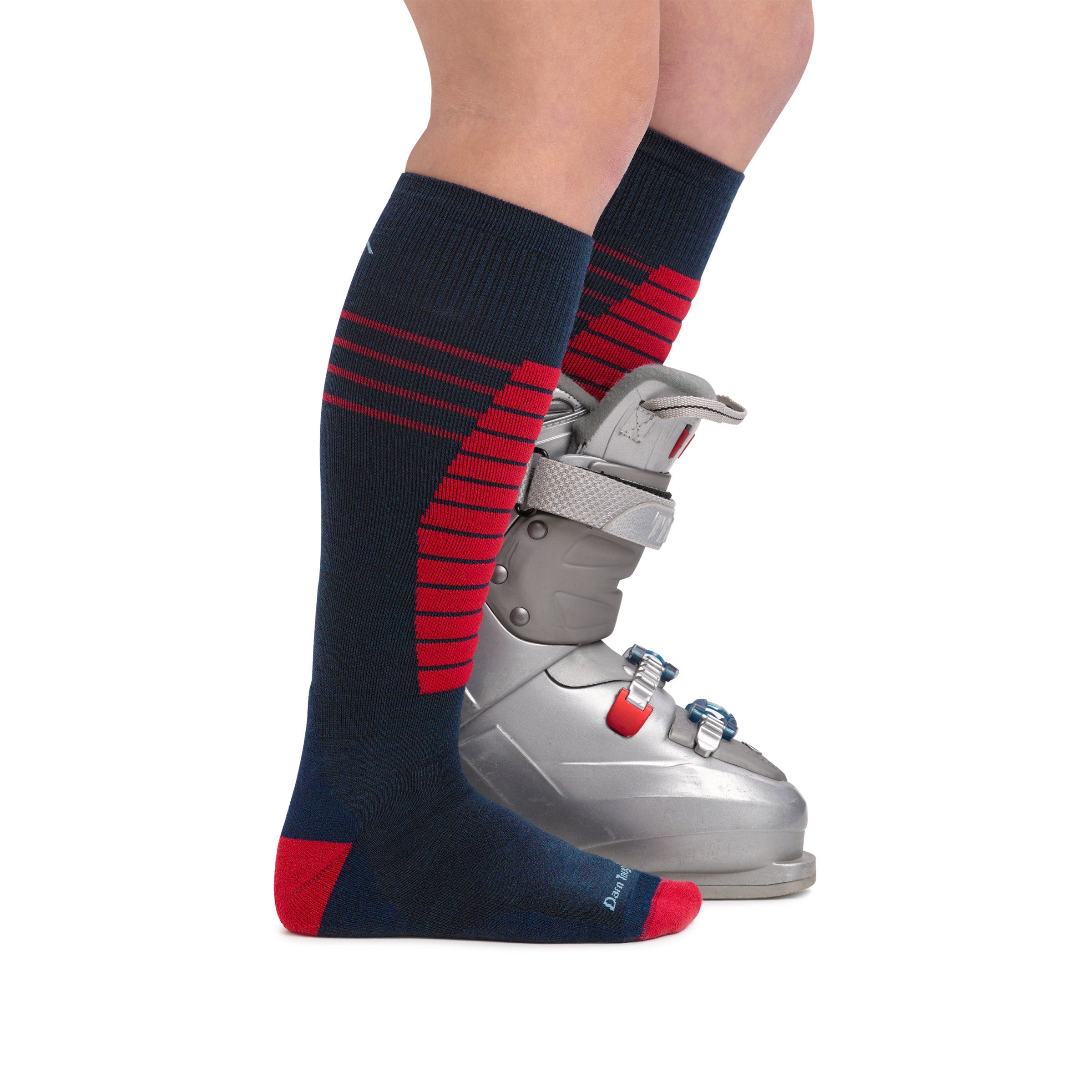 Darn Tough Socks Kids Edge Over-the-Calf Midweight Ski & Snowboard Sock-Last Chance - Image 5