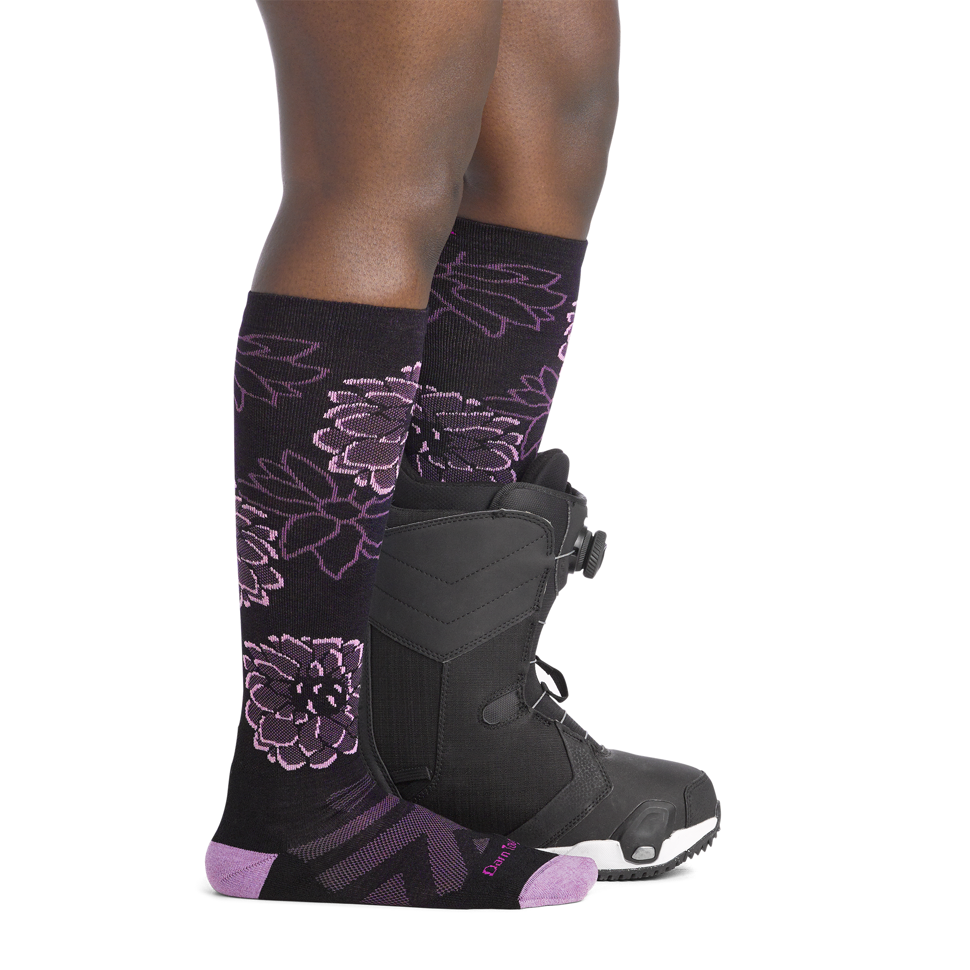 Darn Tough Socks Women's Dahlia Over-the-Calf Midweight Ski & Snowboard Socks - Image 5