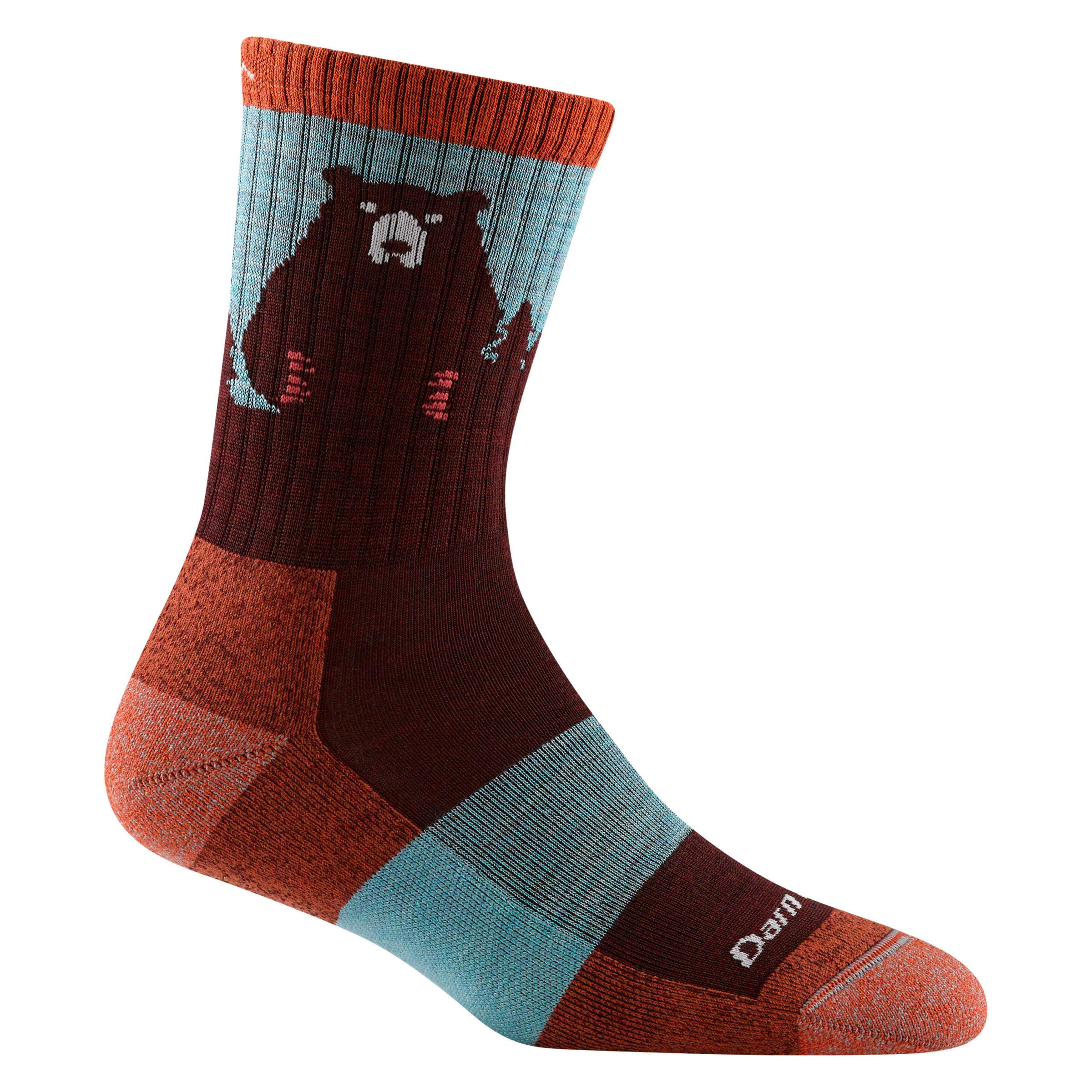 Darn Tough Socks Women's Bear Town Micro Crew Lightweight Hiking Socks - Image 6
