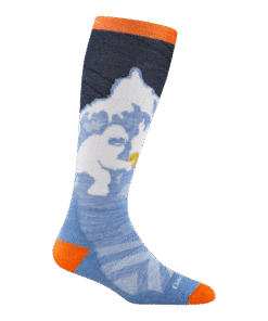 Darn Tough Socks Kids Little Yeti Over-the-Calf Midweight Ski & Snowboard Socks