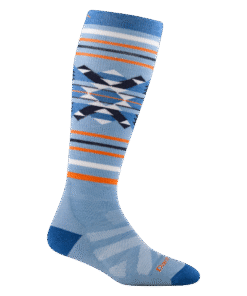 Darn Tough Socks Women's Snowscape Over-the-Calf Lightweight Ski & Snowboard Sock-Last Chance