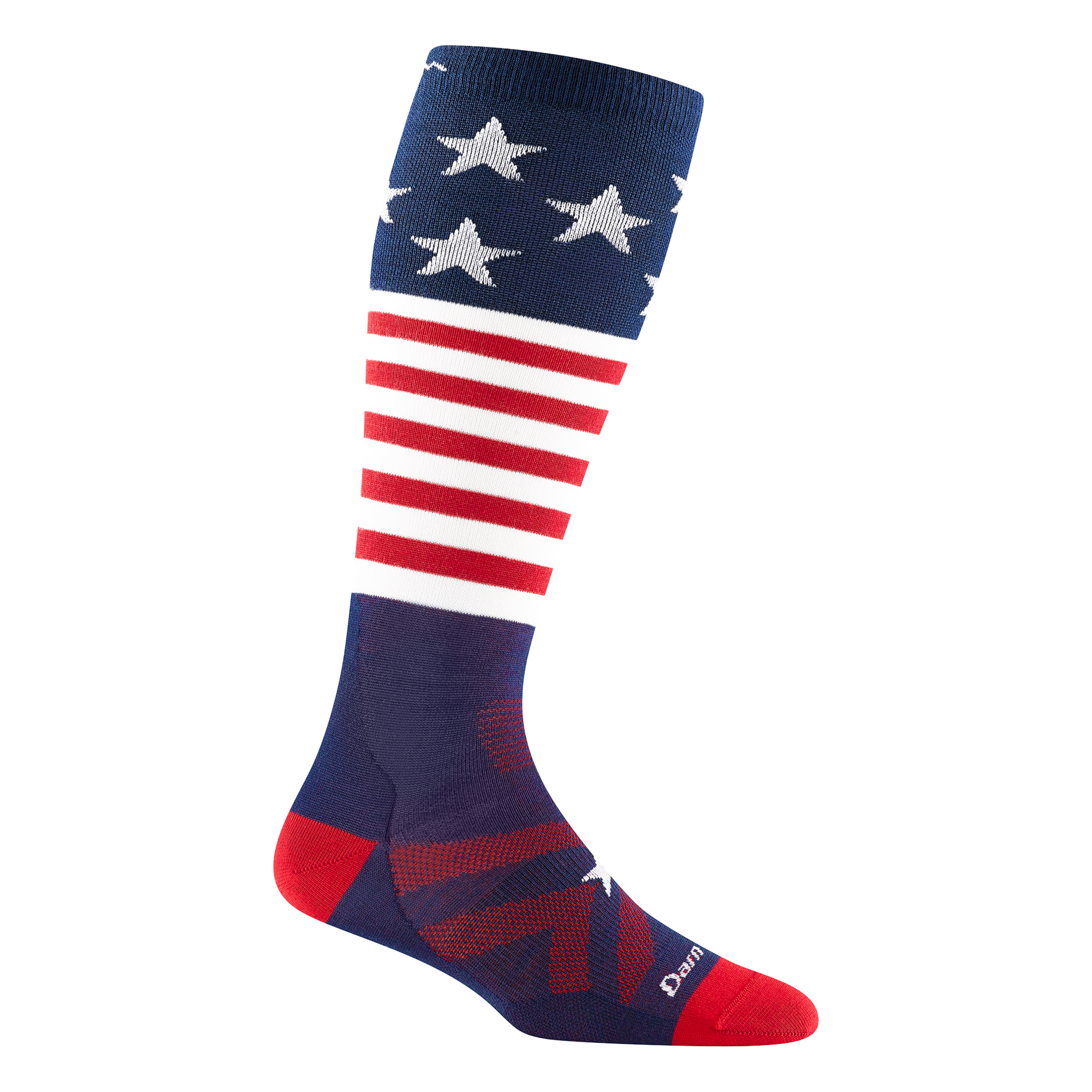 Darn Tough Socks Kids Captain Stripes Over-the-Calf Lightweight Ski & Snowboard Sock-Last Chance