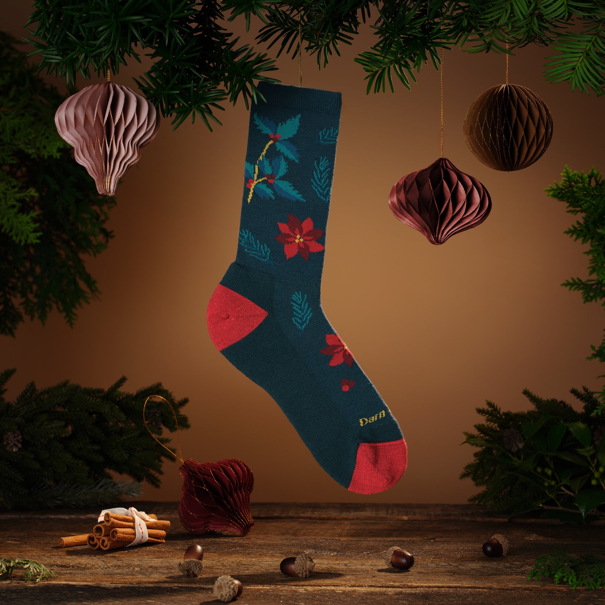 Darn Tough Socks Women's Mistle-Toe Crew Lightweight Lifestyle Socks - Image 2