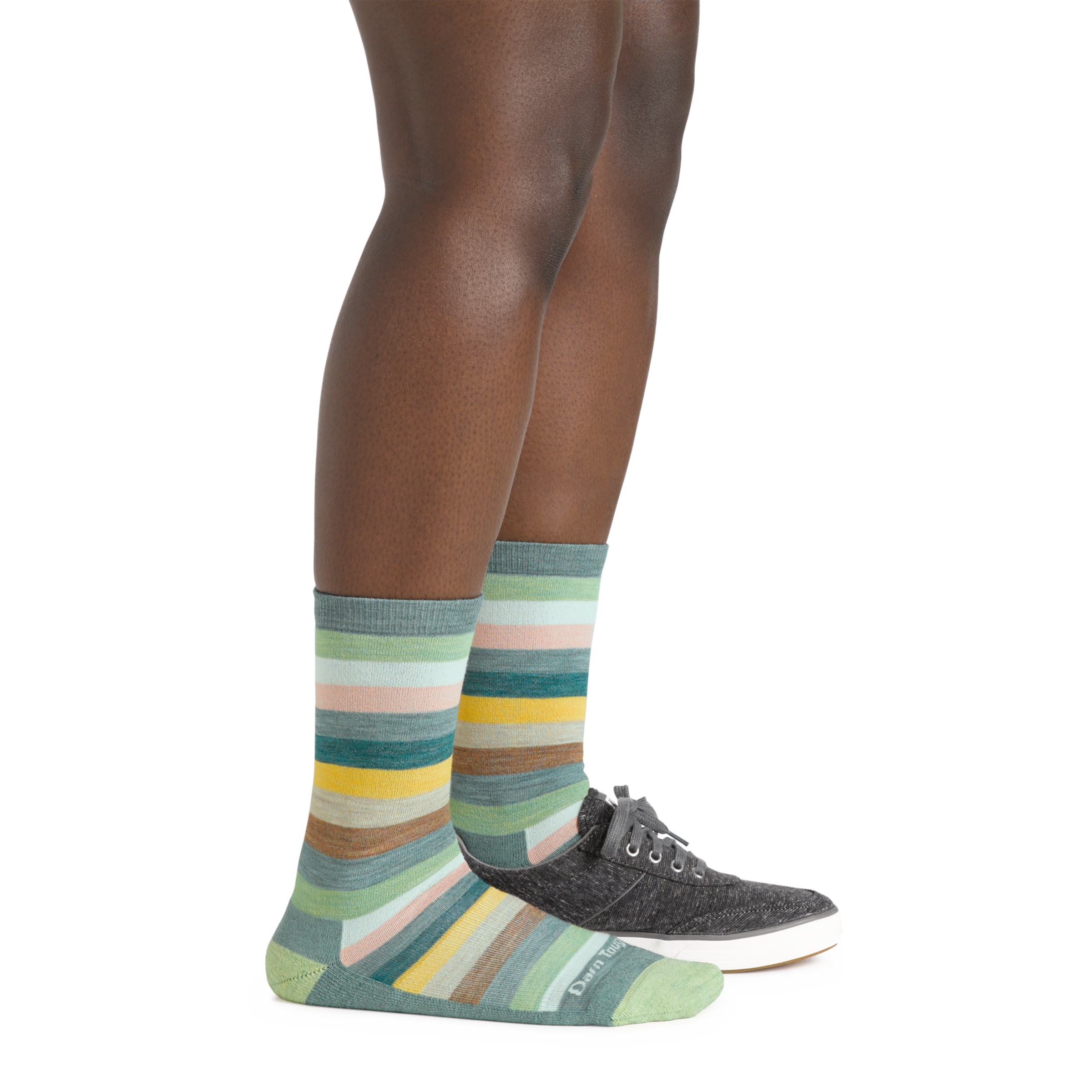 Darn Tough Socks Women's Mystic Stripe Crew Lightweight Lifestyle Sock-Last Chance - Image 2