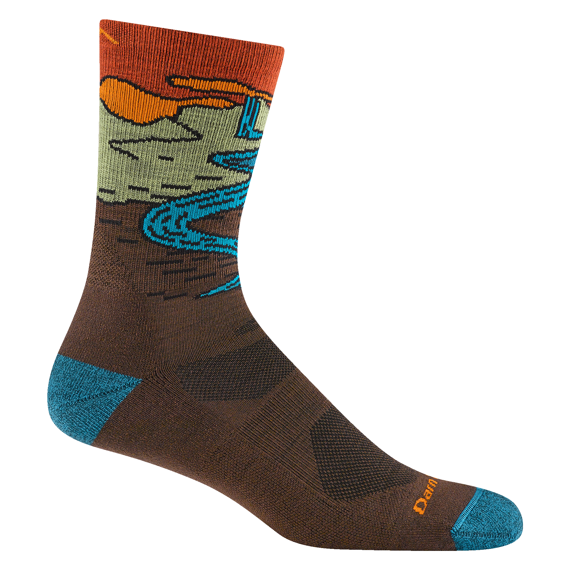Darn Tough Socks Men's Chasing Waterfalls Micro Crew Lightweight Hiking Socks - Image 6