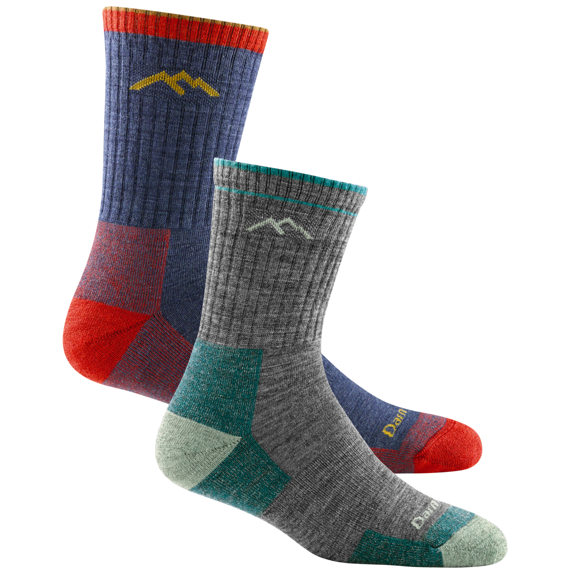 Darn Tough Socks Men's and Women's Hiker Micro Crew 2-Pack Hiking Socks