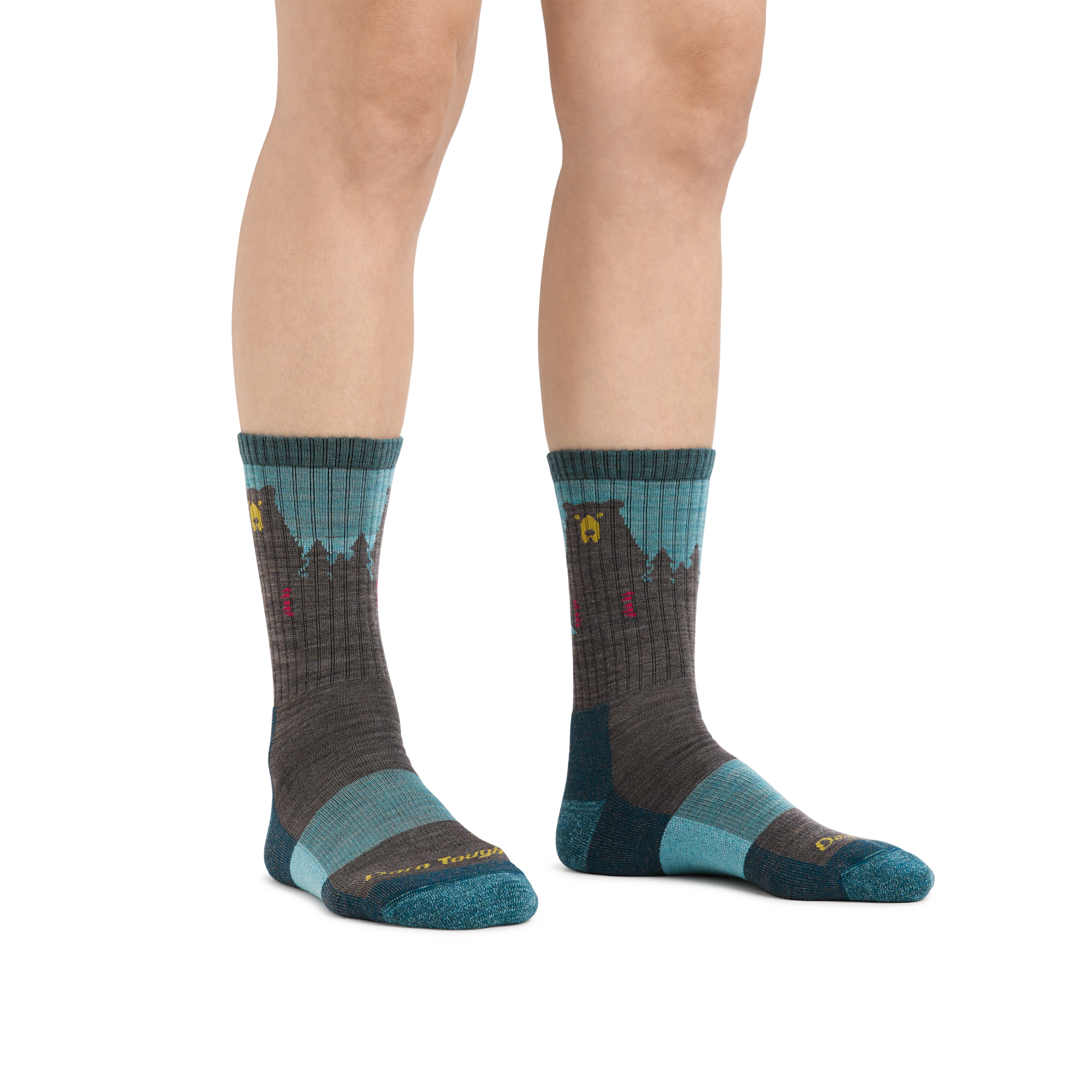 Darn Tough Socks Women's Bear Town Micro Crew Lightweight Hiking Socks - Image 9
