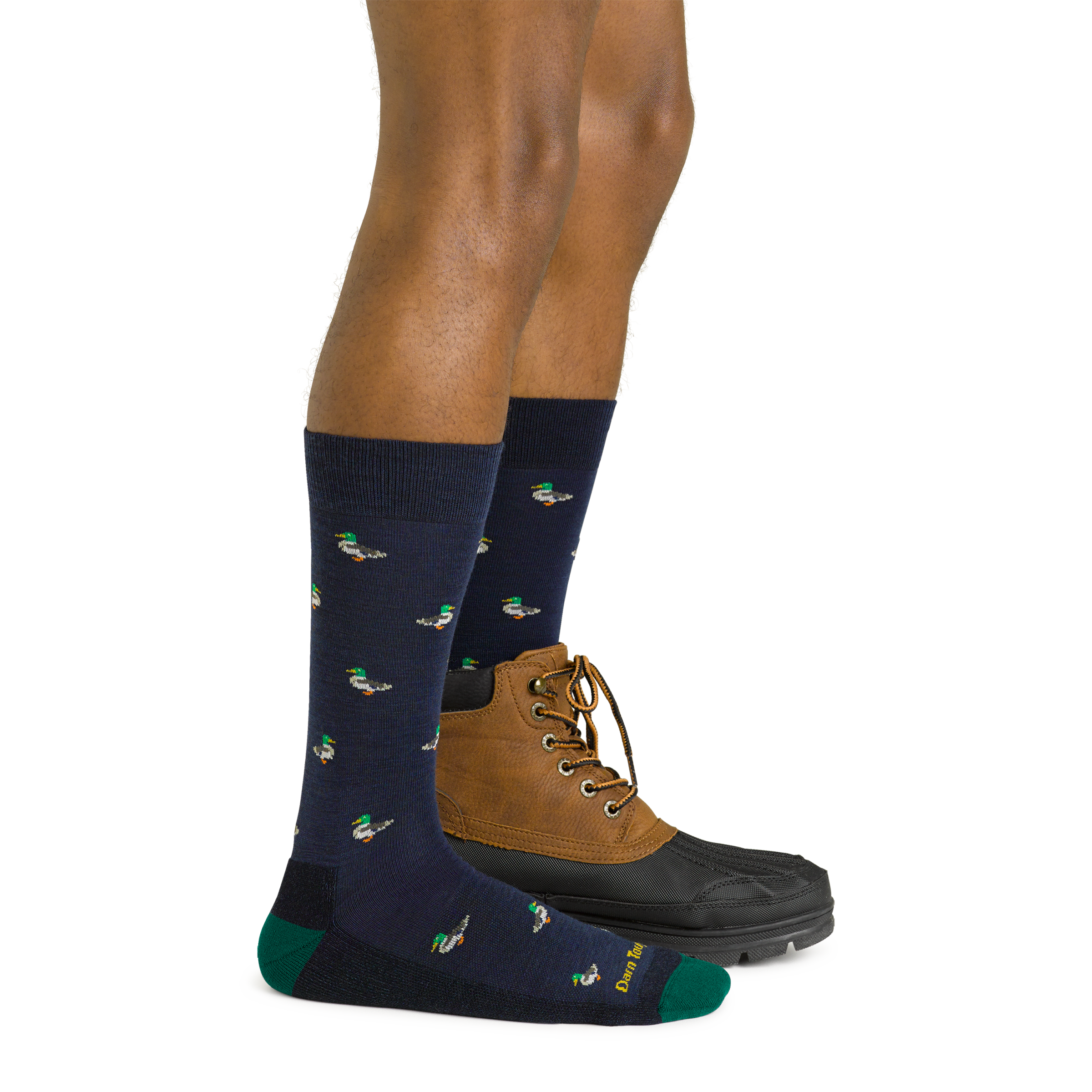 Darn Tough Socks Men's Duck Duck Moose Crew Lightweight Lifestyle Socks - Image 4