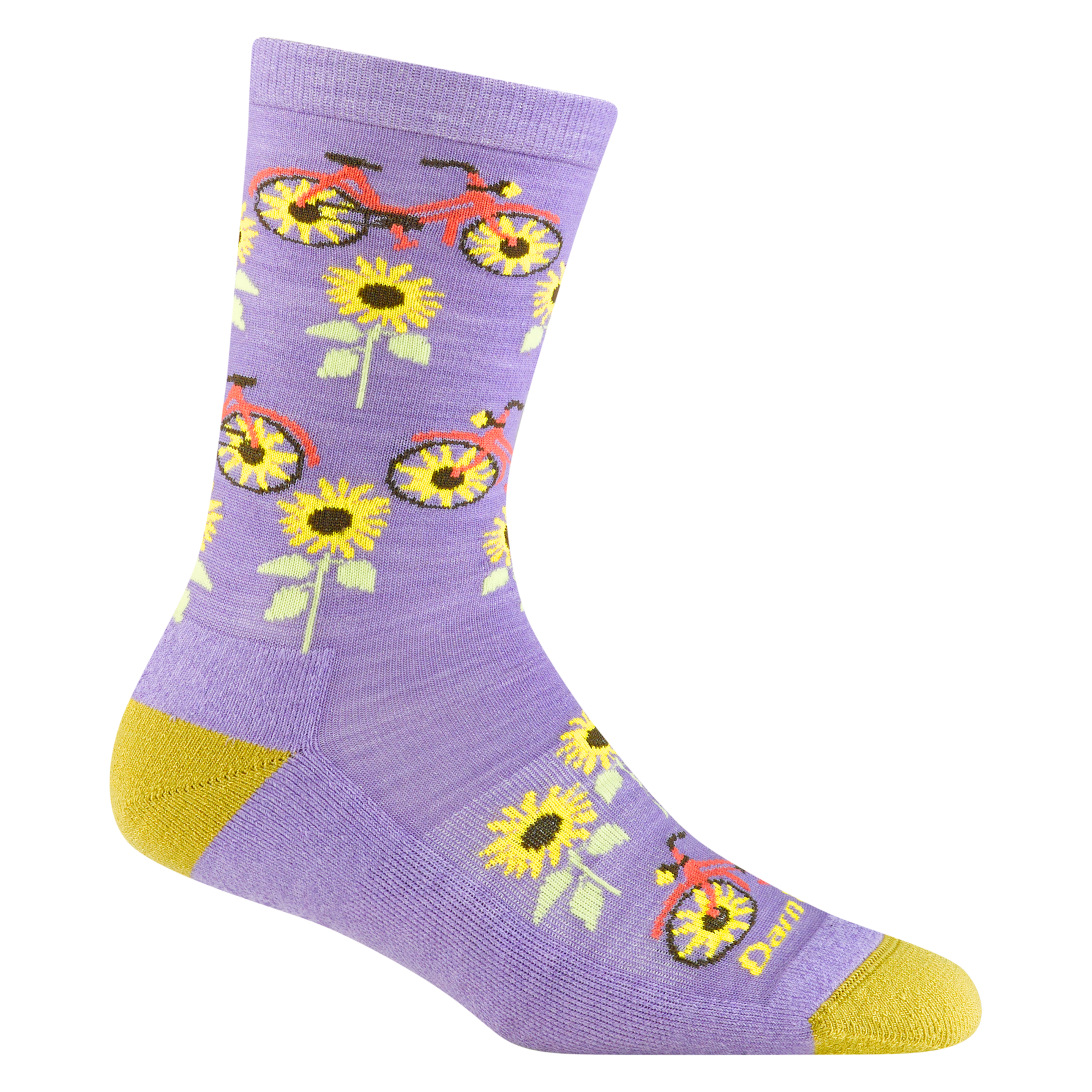 Darn Tough Socks Women's Sun Pedal Crew Lightweight Lifestyle Sock-Last Chance - Image 2