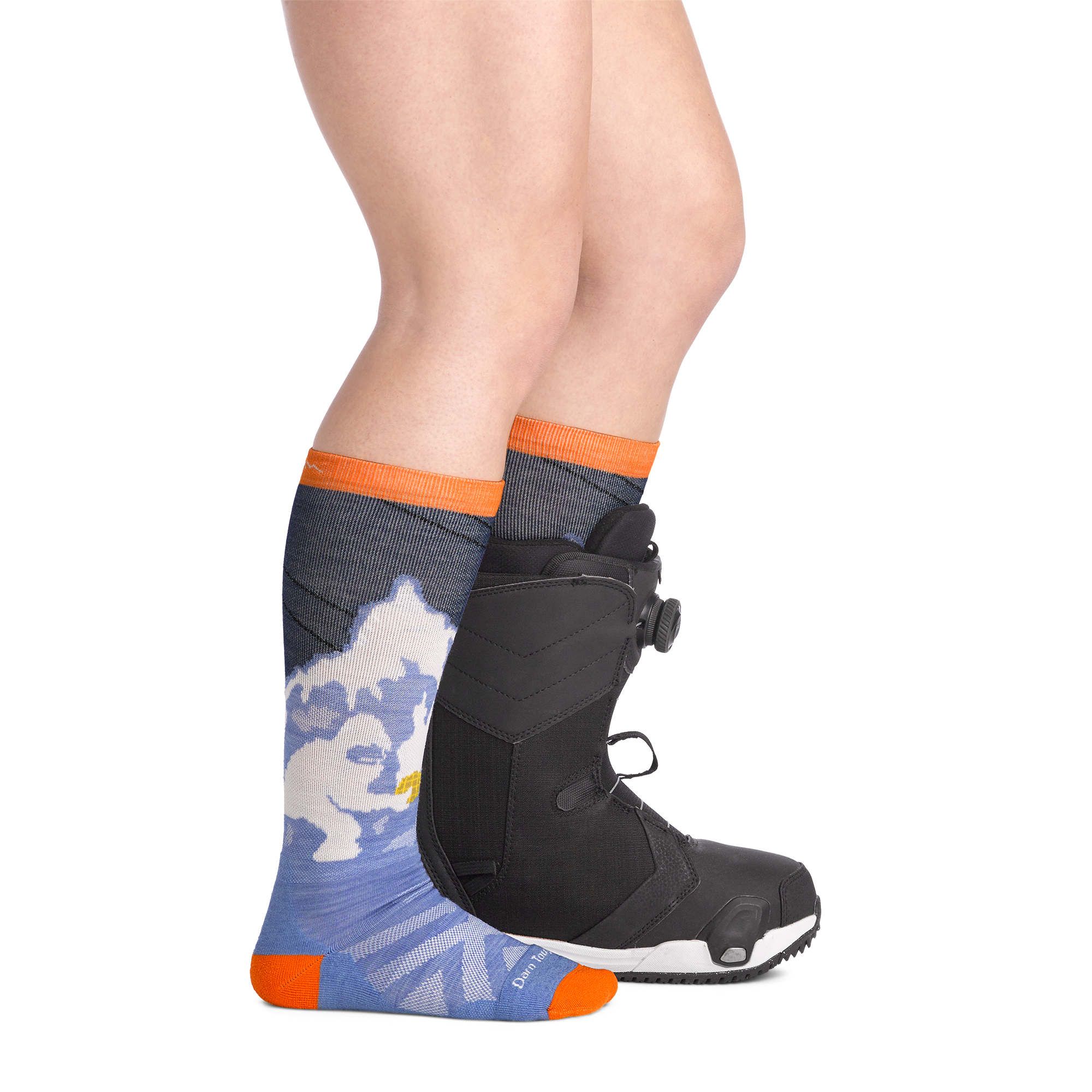 Darn Tough Socks Kids Little Yeti Over-the-Calf Midweight Ski & Snowboard Socks - Image 3