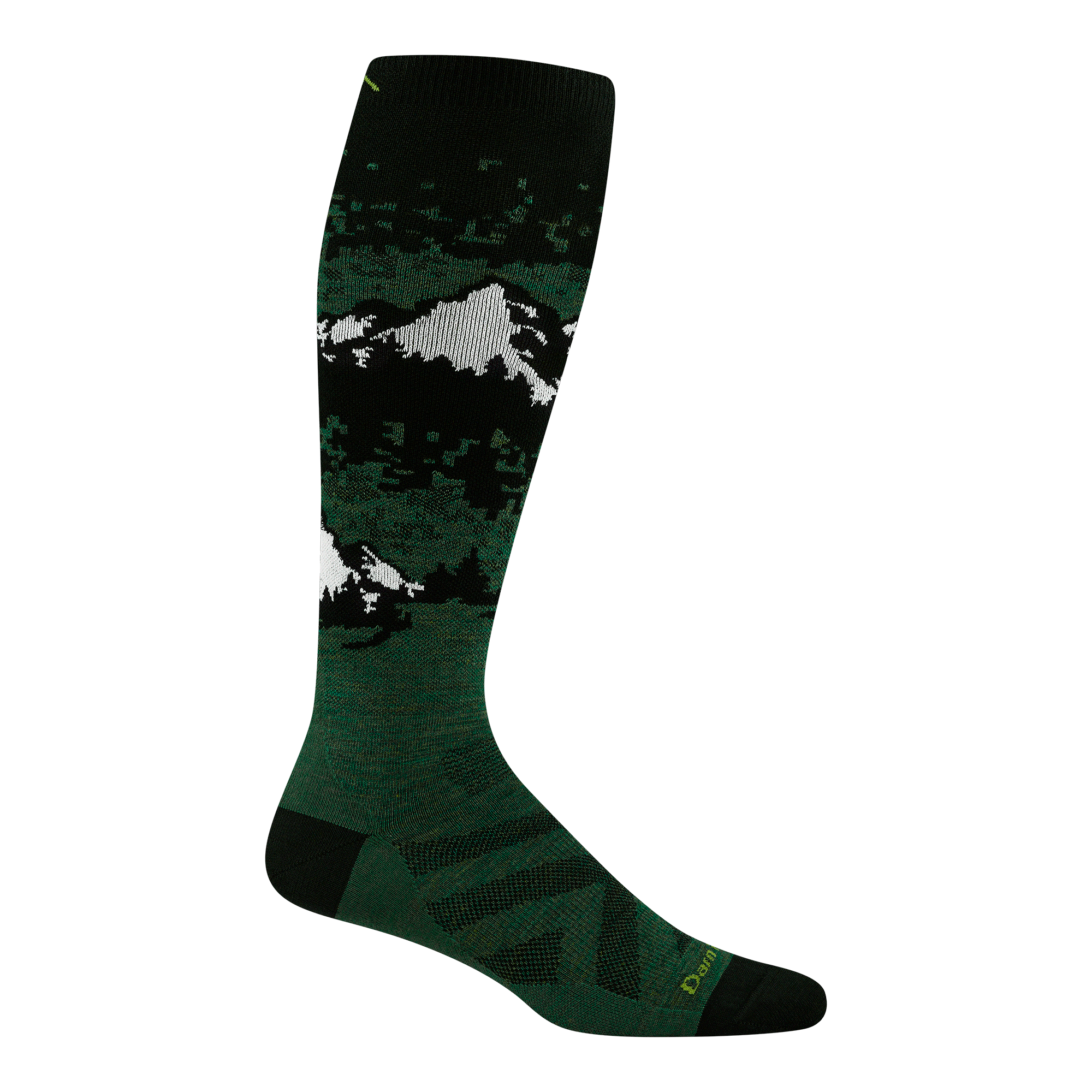 Darn Tough Socks Men's Cold Smoke Over-the-Calf Lightweight Ski & Snowboard Socks