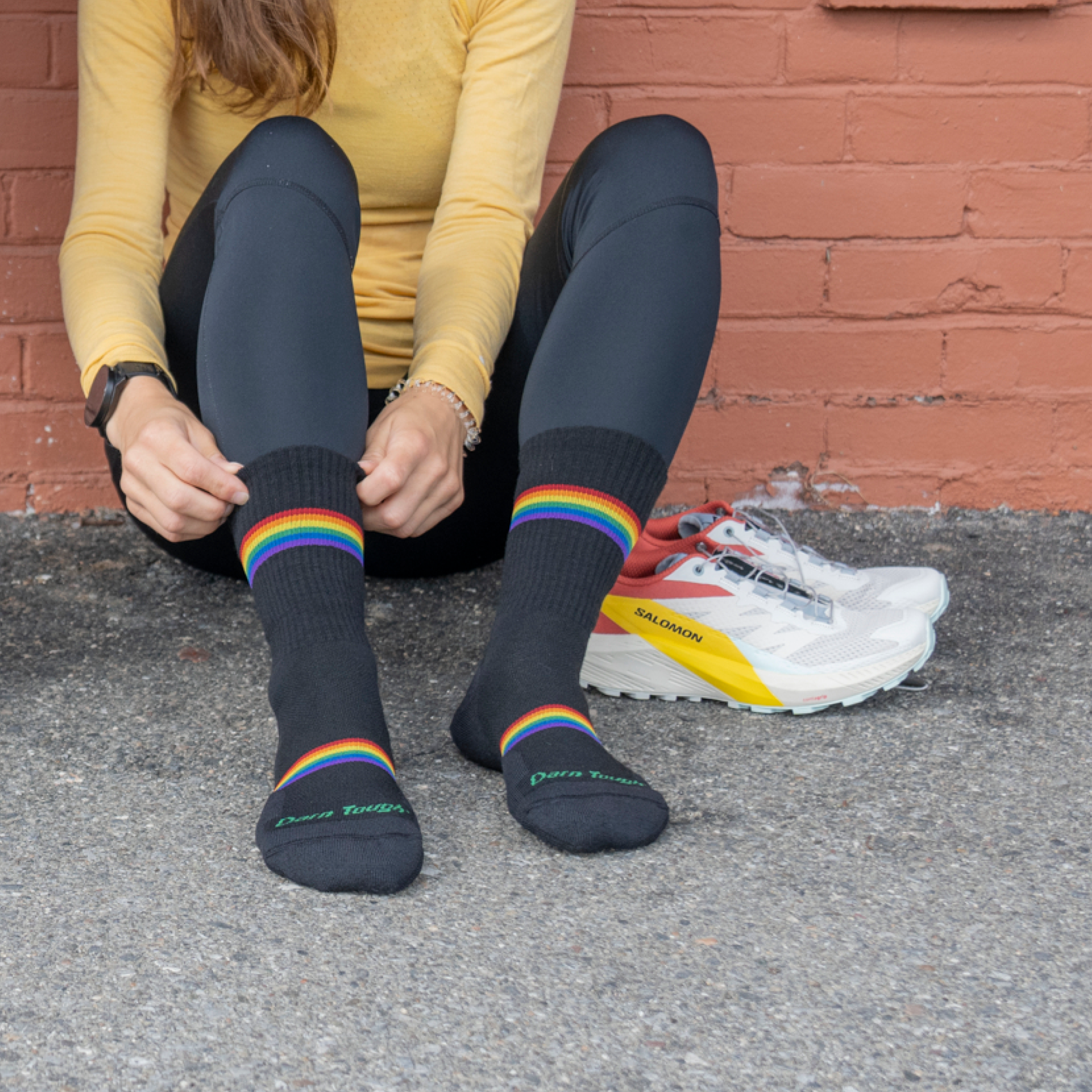 Darn Tough Socks Women's Prism Micro Crew Lightweight Running Socks - Image 3