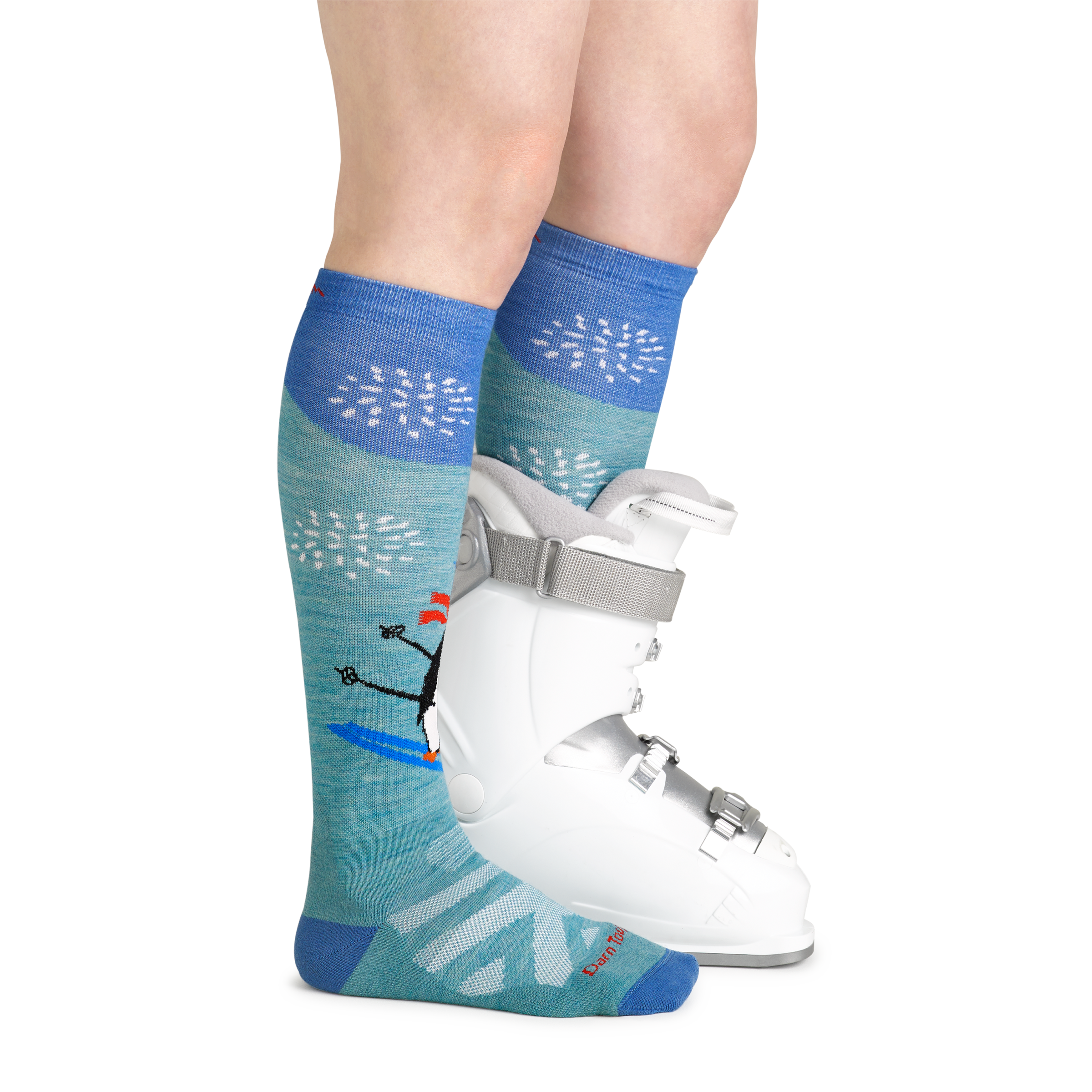 Darn Tough Socks Women's Penguin Peak Over-The-Calf Midweight Ski & Snowboard Sock-Last Chance - Image 3