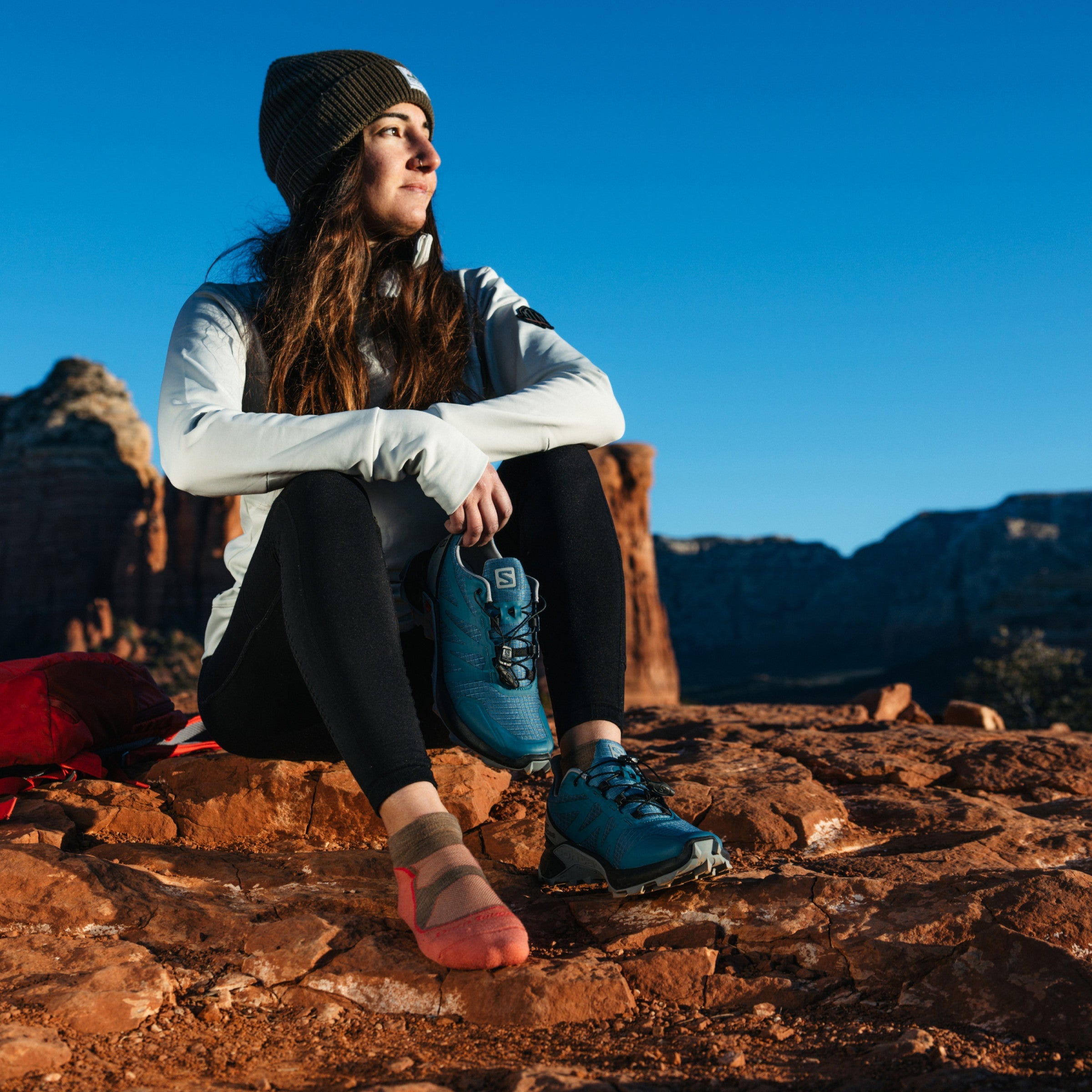 Darn Tough Socks Women's Light Hiker No Show Lightweight Hiking Socks - Image 9