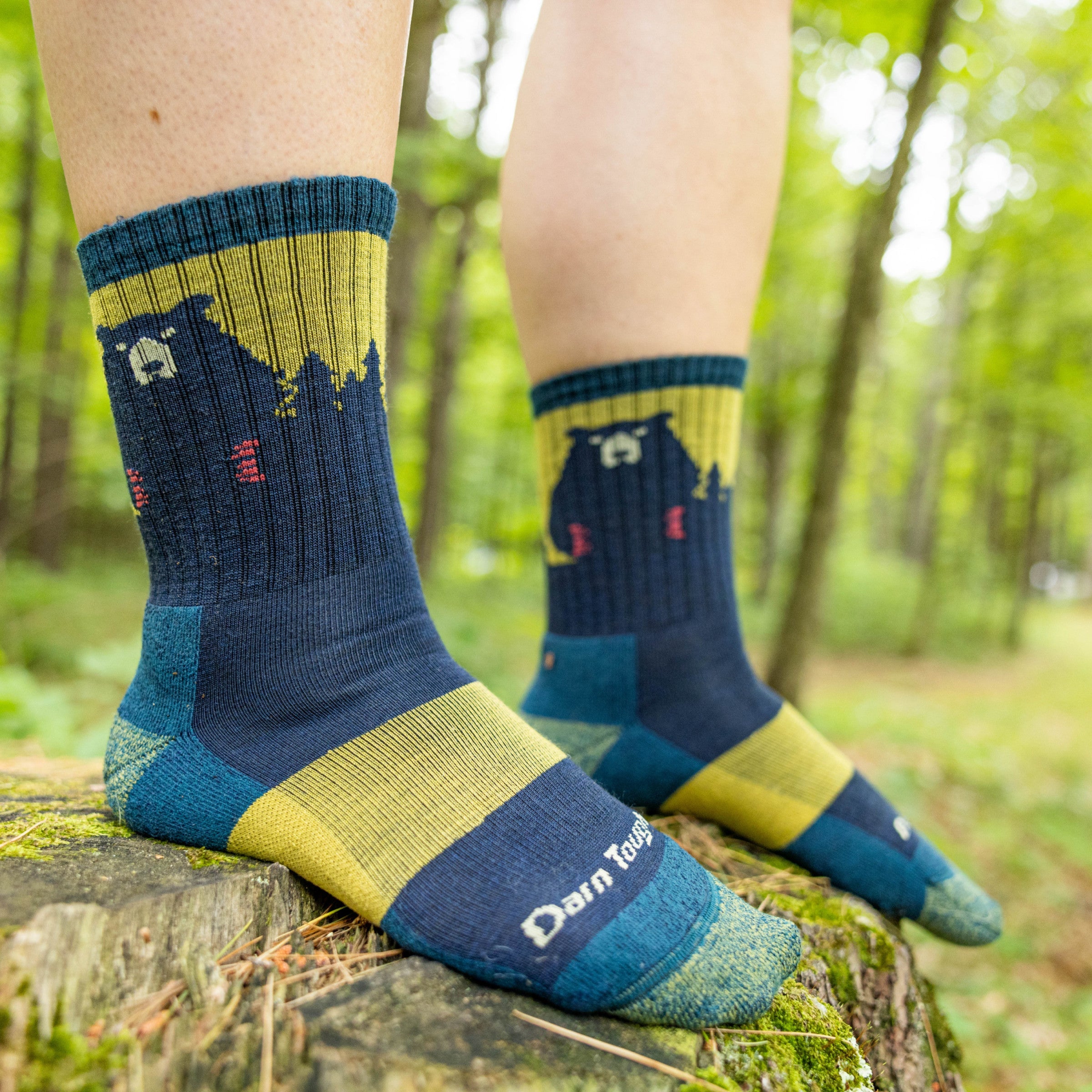 Darn Tough Socks Women's Bear Town Micro Crew Lightweight Hiking Socks - Image 16