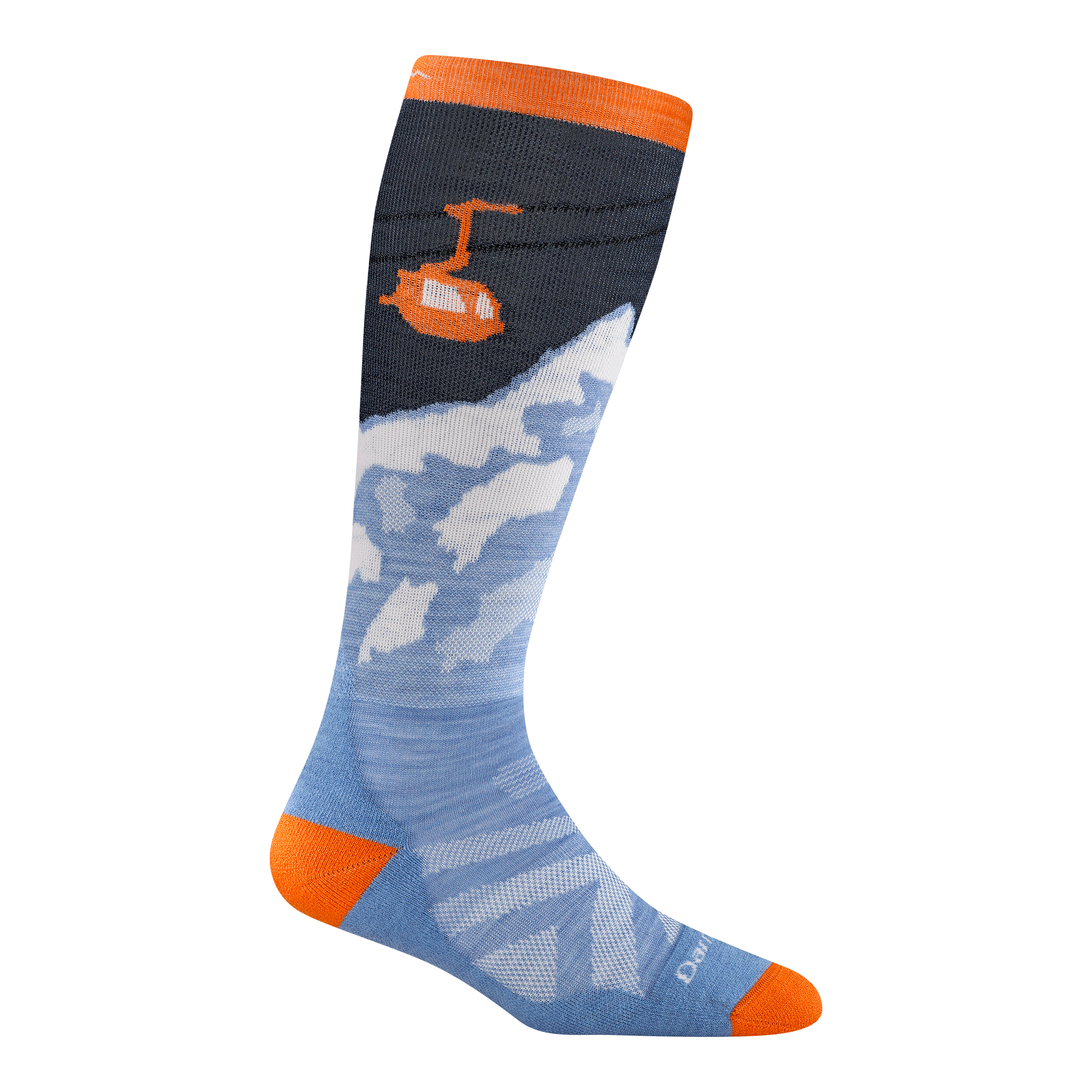 Darn Tough Socks Kids Little Yeti Over-the-Calf Midweight Ski & Snowboard Socks - Image 2