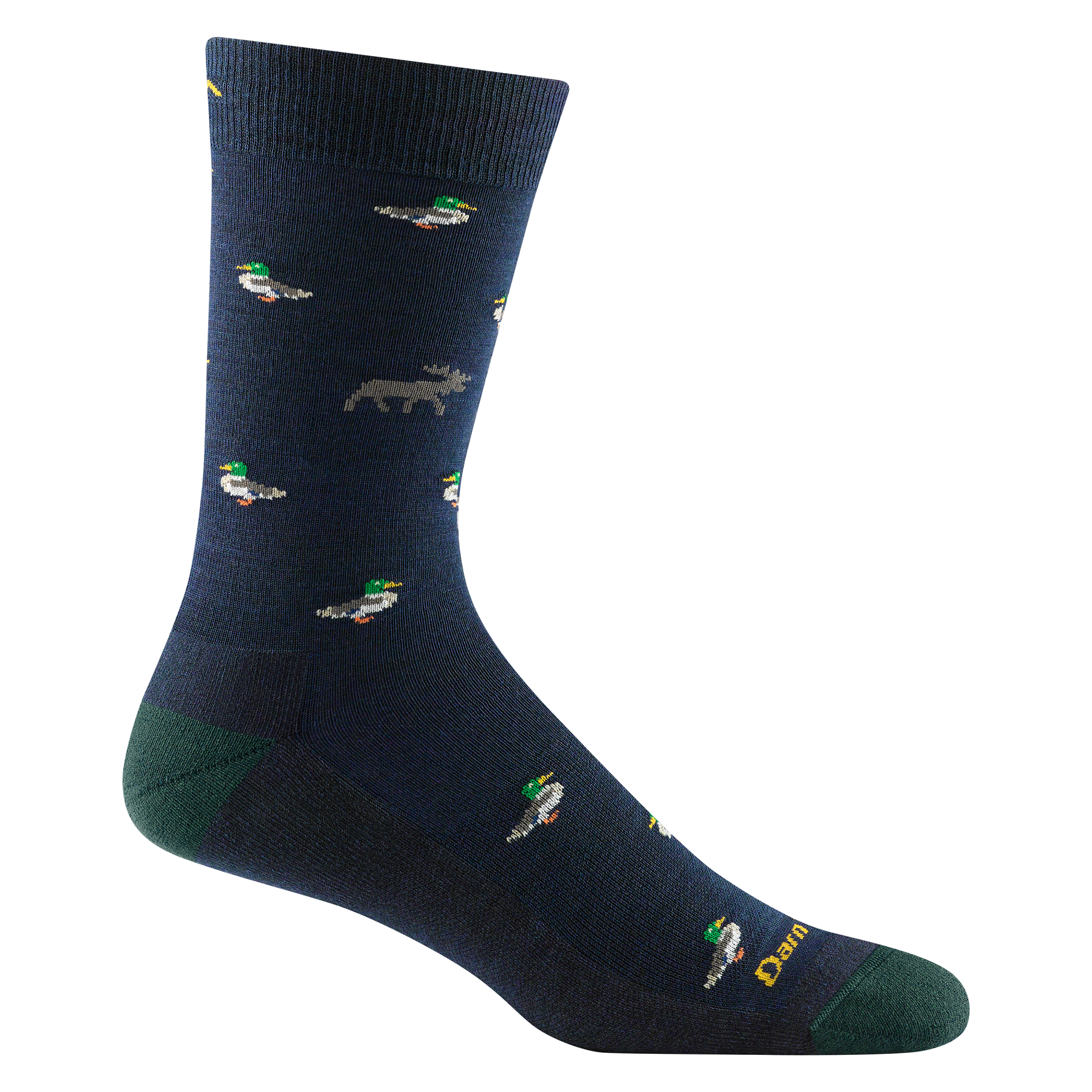 Darn Tough Socks Men's Duck Duck Moose Crew Lightweight Lifestyle Socks