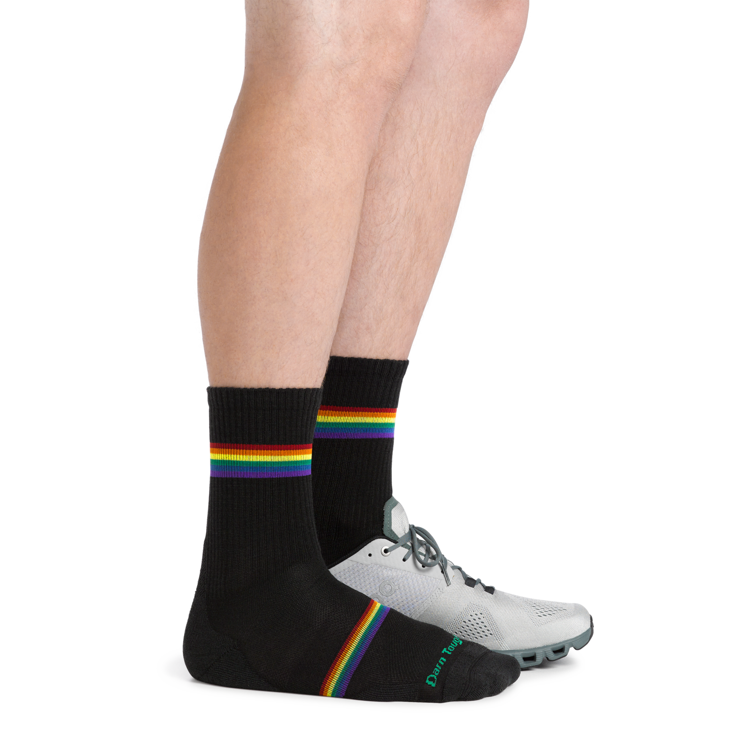 Darn Tough Socks Men's Prism Micro Crew Lightweight Running Socks - Image 3