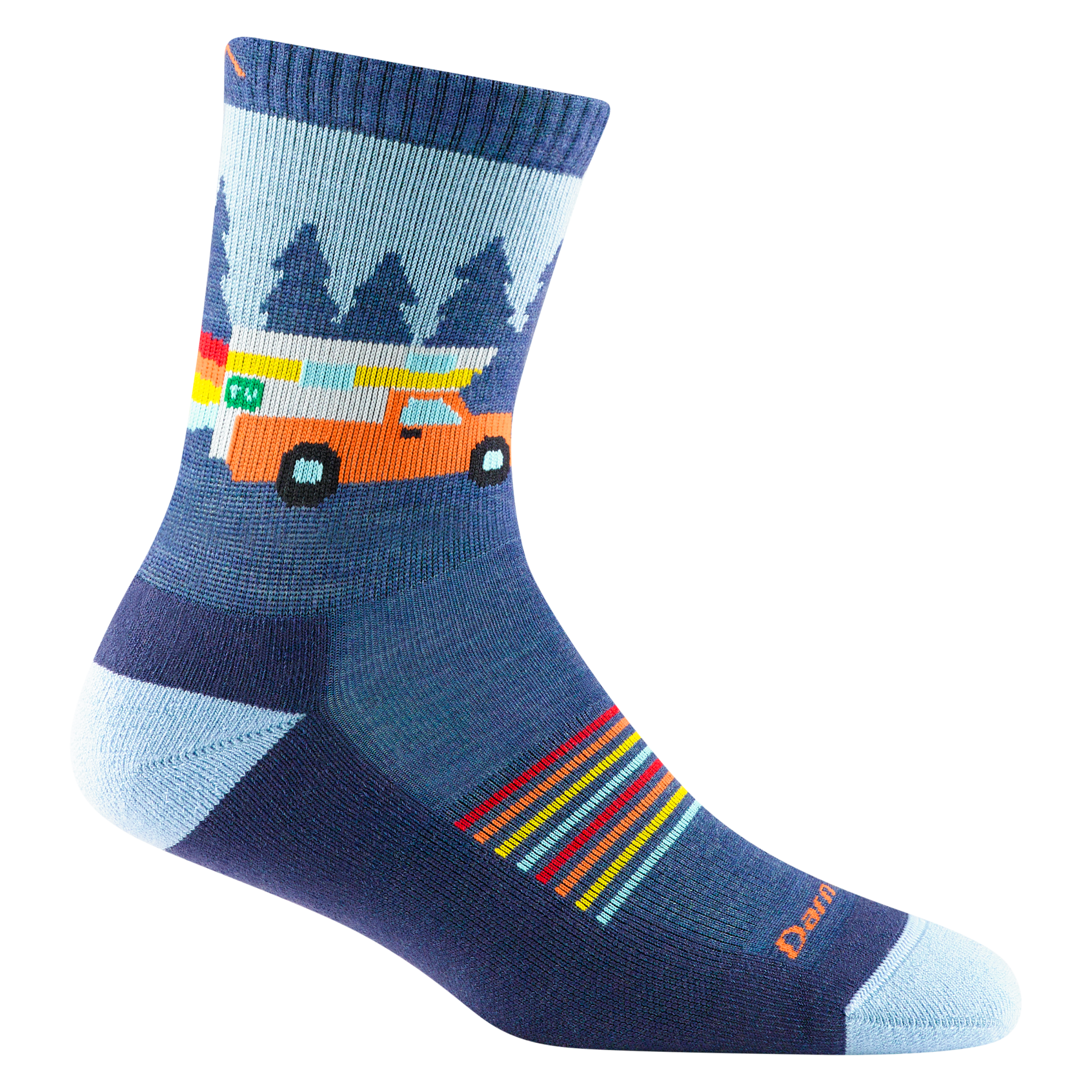 Darn Tough Socks Kids Van Wild Micro Crew Lightweight Hiking Socks