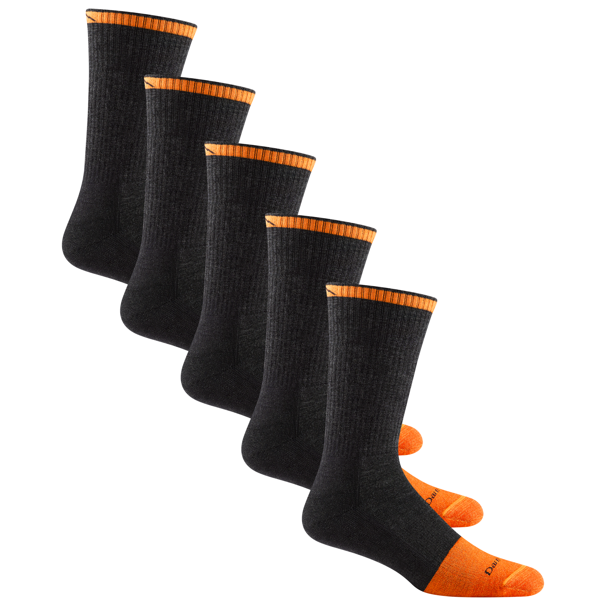 Darn Tough Socks Men's Steely Boot Work Sock 5-Pack