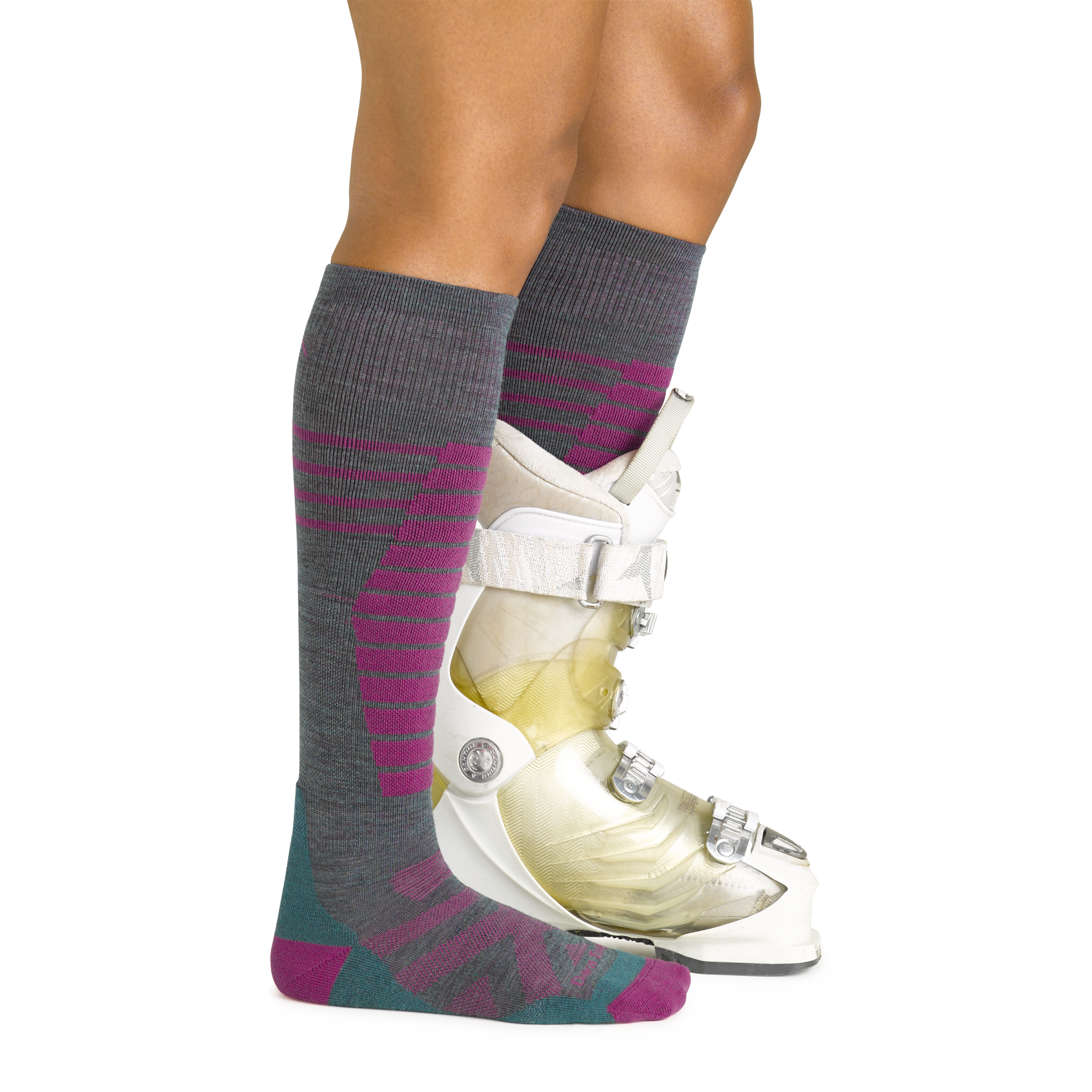 Darn Tough Socks Women's Edge Over-the-Calf Midweight Ski & Snowboard Sock-Last Chance - Image 3